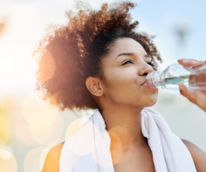 Drinking water for good hydration is a way to keep your brain healthy. 