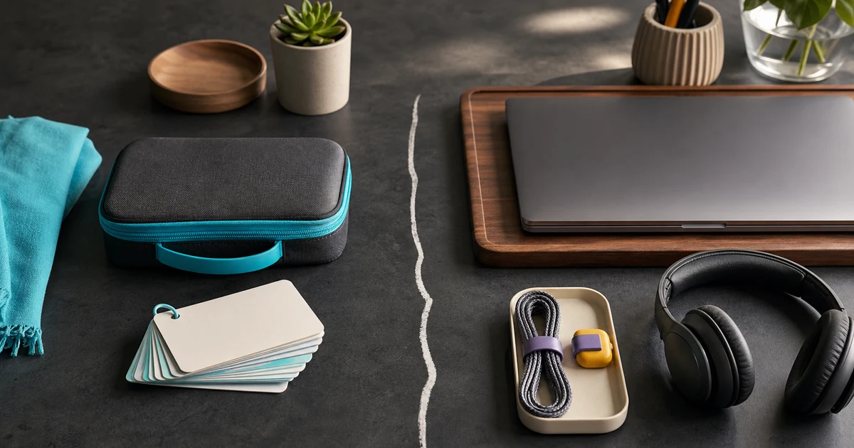 Comparing a portable rental case with a longer-term home setup